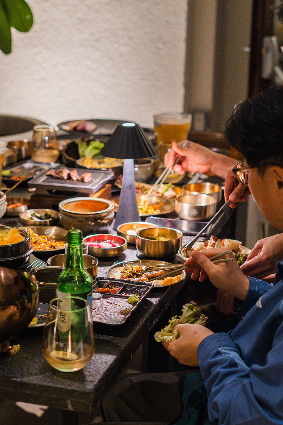 Korean New Year at a steakhouse